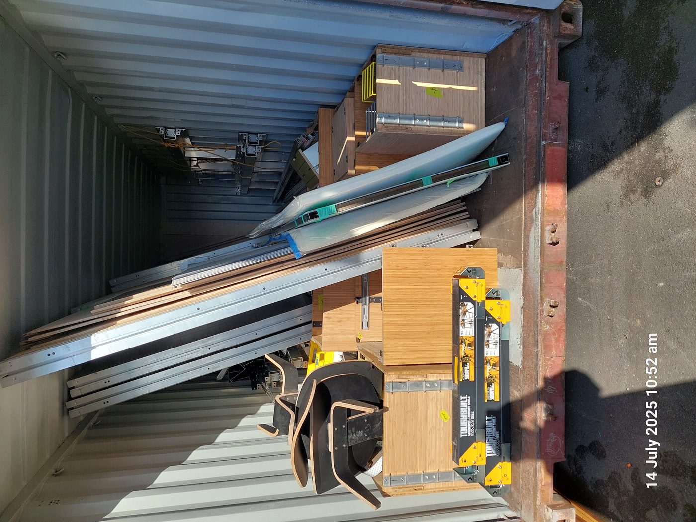 Anyplace modules packed for shipping